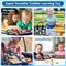 Busy Board Montessori Toy for 1 2 3 4 Years Old, Educational Activity Sensory Board Preschool Learning Fine Motor Skills Toys, Toddler Travel Toy for Plane Car, Gift for Boys Girls (Blue/P4)